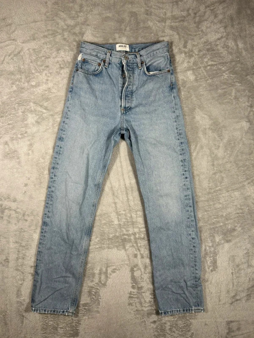 agolde 90s pinch waist jeans size 24 light wash straight leg